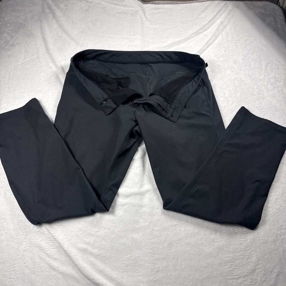 Lululemon Commission Pants Mens 36x30 Black Warpstreme 5 Pocket Chino Stretch